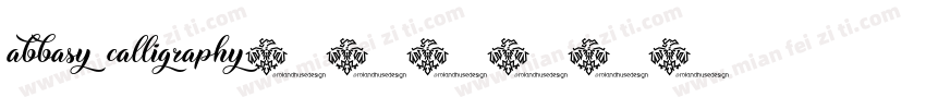 abbasy calligraphy字体转换